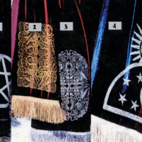 <B>FOUR STYLES</b><br>(1.Pentacle Black/Silver ink<br>2.Bird-Dogs(sq)Bur/Gold ink<Br>3.Bird-Dogs(rd)Bur/Silver ink<Br>4.Silas Whitcomb)