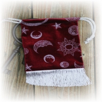 Moon & Stars Silver/Burg.