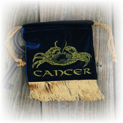 Cancer Gold on Blue