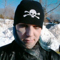 Skull and Crossed Bones Knit Hat