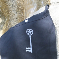 Sacred Key<br>
(Black/Silver ink)