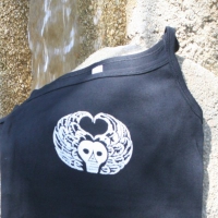 White Death Head<br>(Black/White ink)